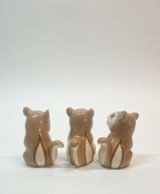 Rare set of 3 Squirrels by Joseph Szeiler. Immaculate Vintage Condition. c 1960s