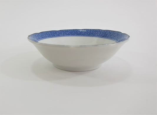Vintage Japanese Porcelain Rice Bowls: Floral & Maple Leaf Design