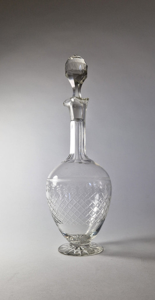 Bohemian Glass, Pall Mall 'Lady Hamilton' Decanter. c1930-40s