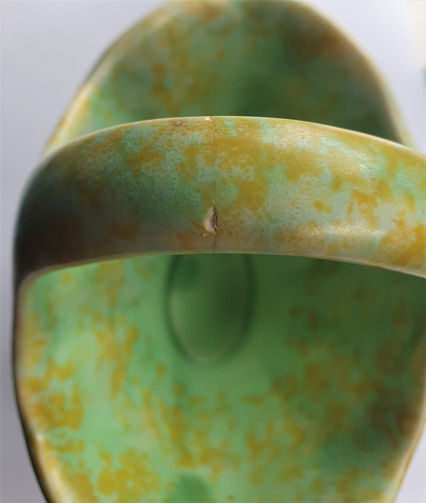 Vintage Wade Heath Posy Baskets: Green Flaxman Pottery Pair, c1939