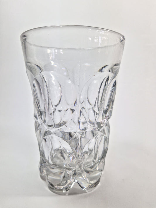 Victorian Vase, Thick Glass with Cut Designs. Thomas Gammon, Birmingham. 1849