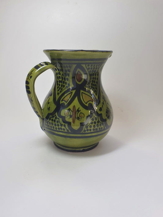 Moroccan Safi Jug, Handmade, Decorative Artwork