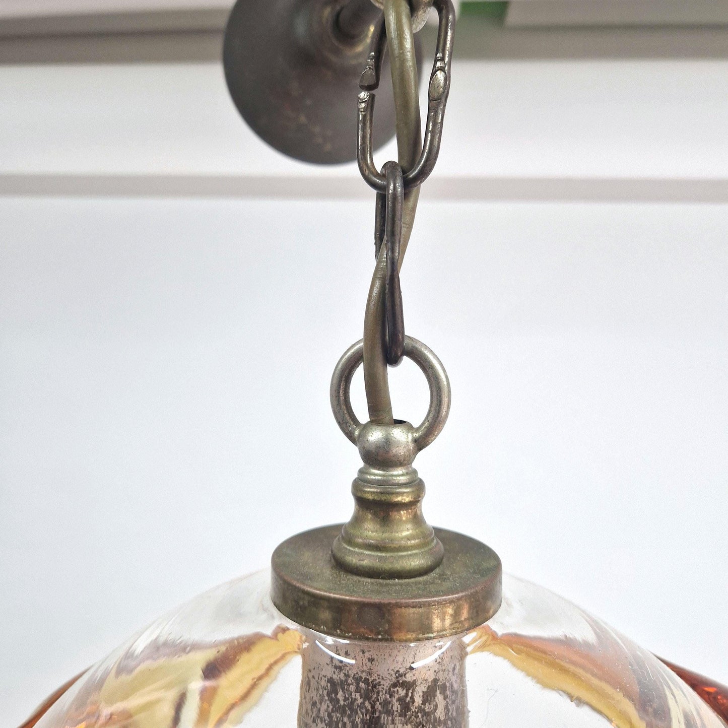 Unique Vintage Carlo Nason Mazzega Glass Lampshade. Murano Glass. Mid Century