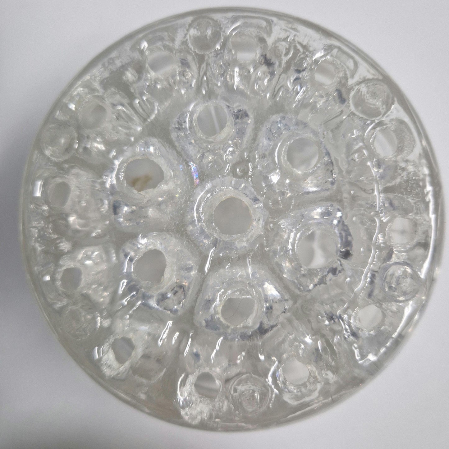 Vintage Clear Glass Florist Frogs. Ideal for Artist Paintbrushes & Pencil Holders