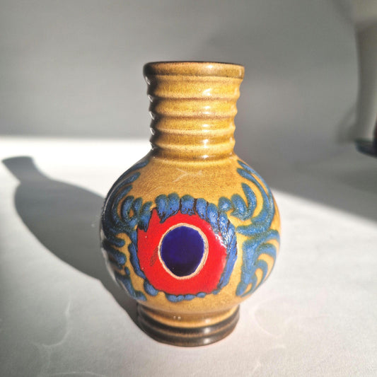 Vintage Marei Keramik Vase with Fat Lava Glaze. Mid Century