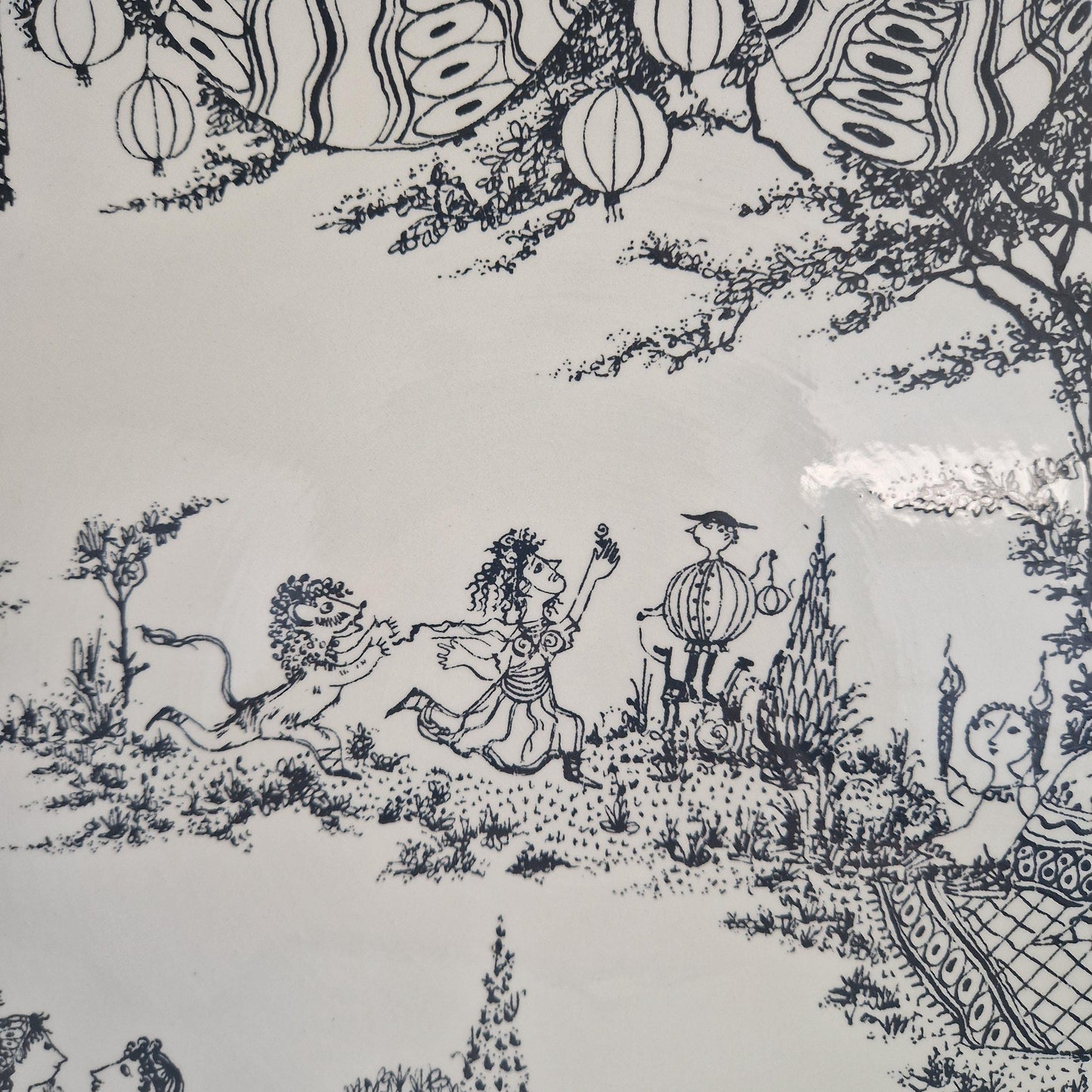 Vintage Bjørn Wiinblad 'Midsummer Night's Dream' Wall Platter, Nymölle Denmark