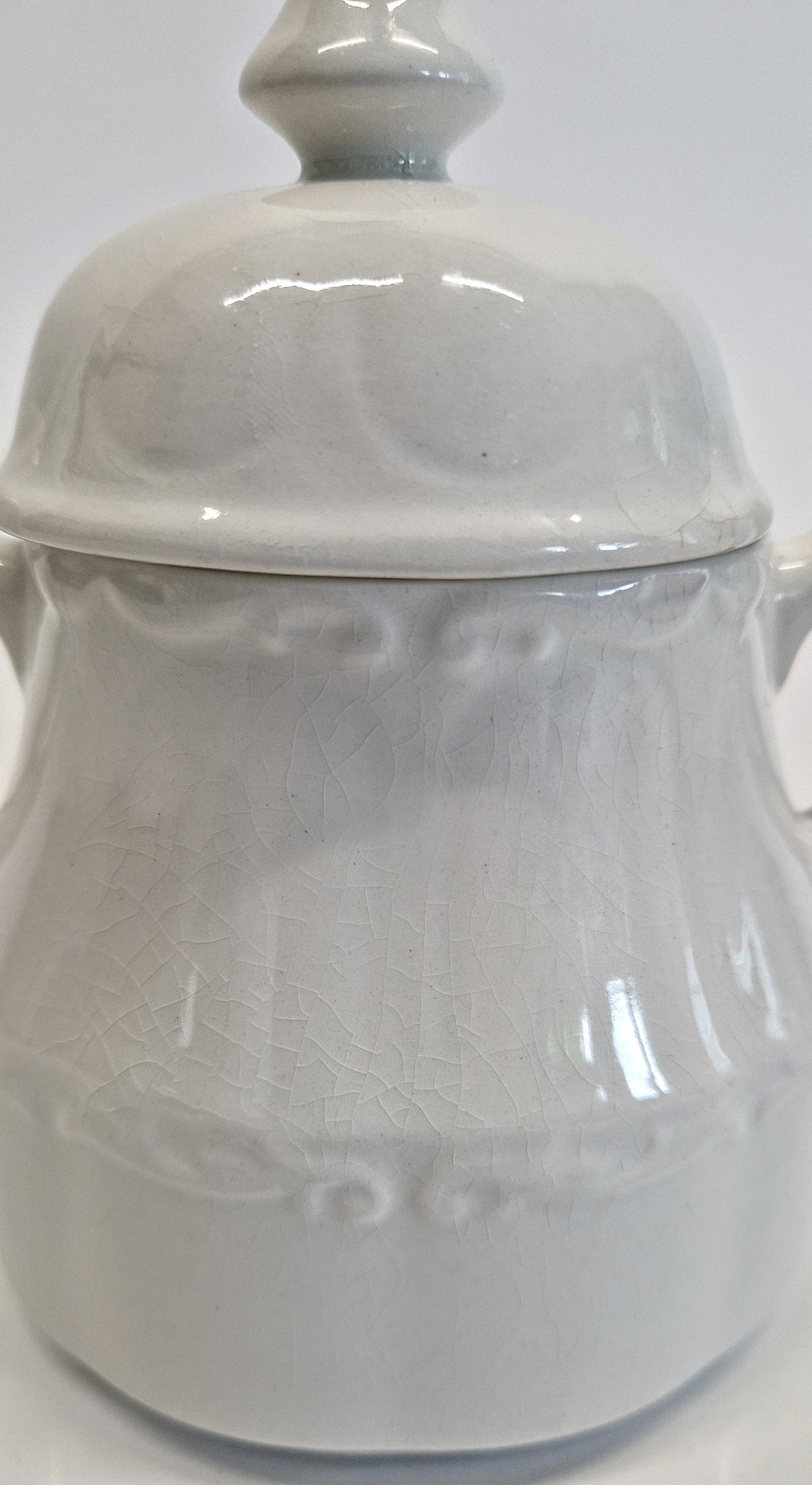 Vintage 2 Handled Sugar Bowl with Lid by J&G Meakin. Sterling Colonial.  c1930s
