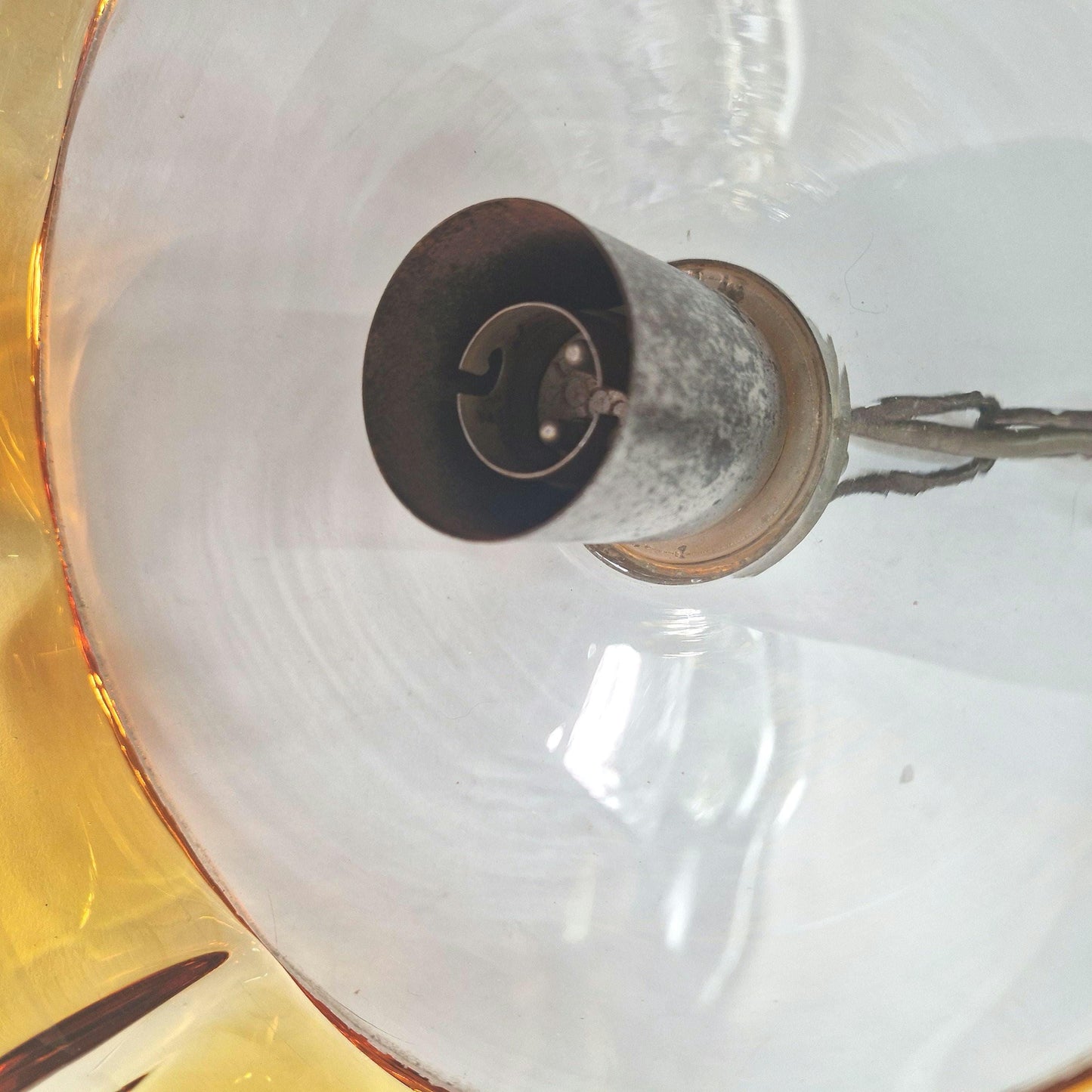 Unique Vintage Carlo Nason Mazzega Glass Lampshade. Murano Glass. Mid Century