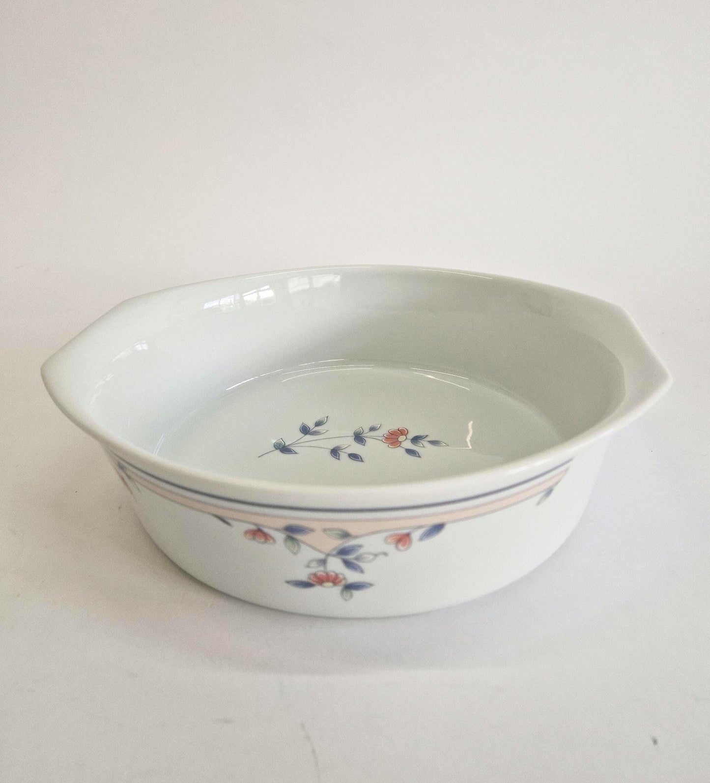 Vintage Princess House Porcelain Serving Set: Melody Tureens, Pie Dish, Gravy Boat