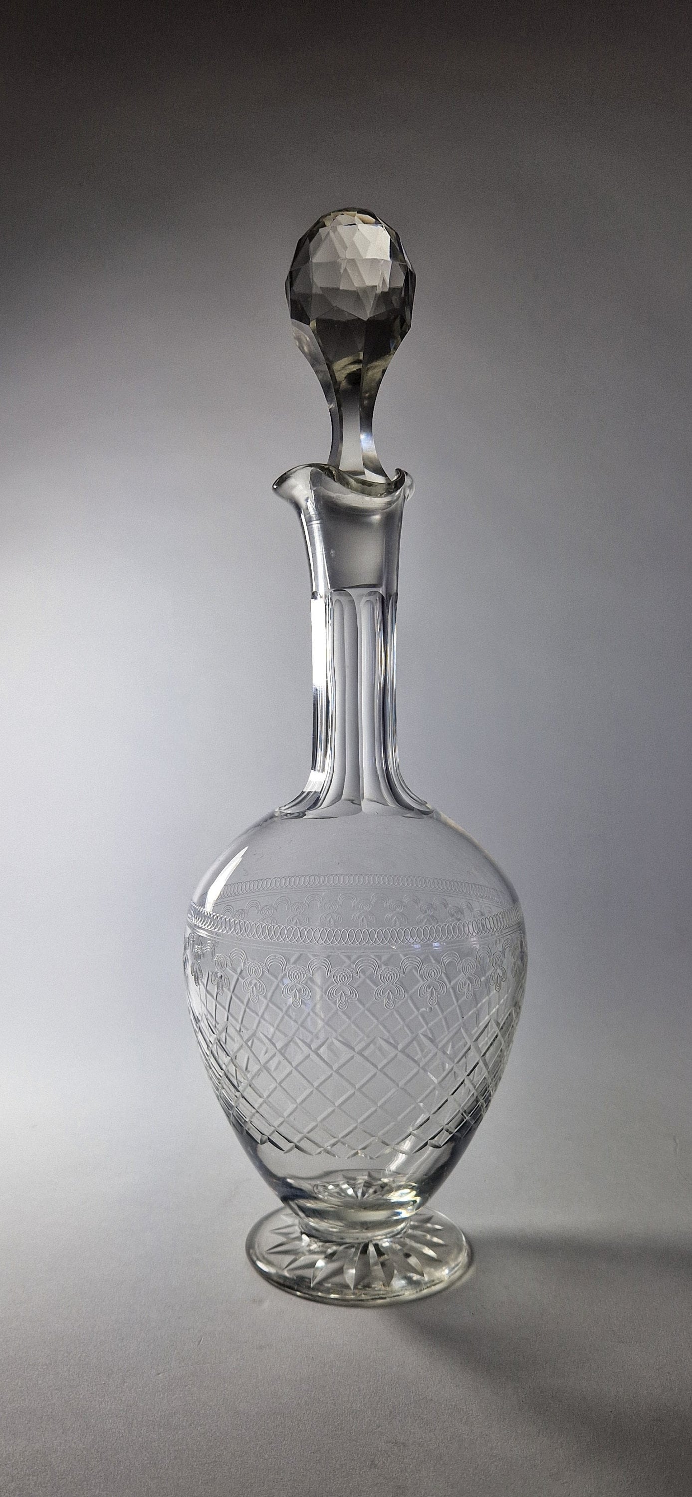 Bohemian Glass, Pall Mall 'Lady Hamilton' Decanter. c1930-40s