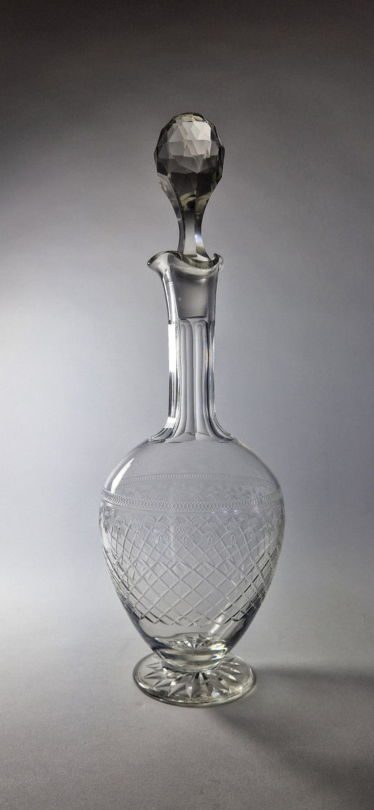 Bohemian Glass, Pall Mall 'Lady Hamilton' Decanter. c1930-40s