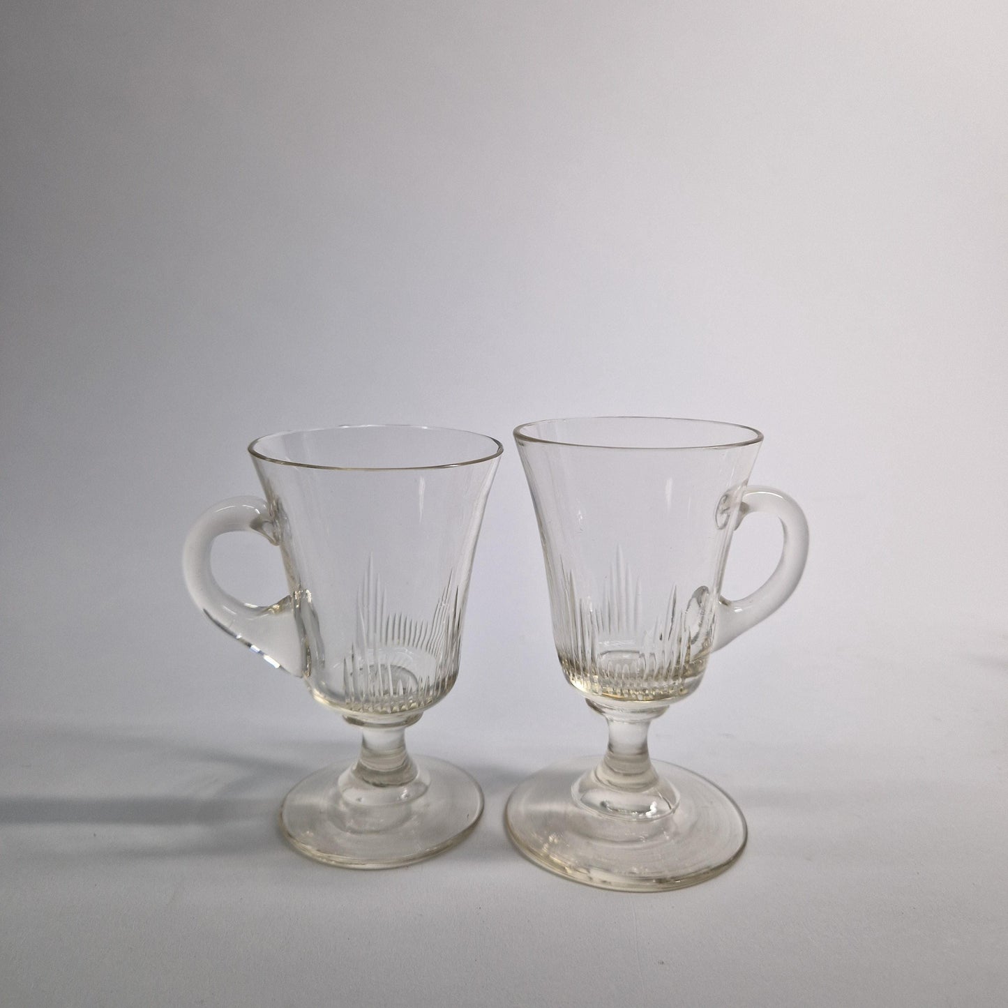 5 Sets of 2 each Assorted Drinking Glasses,  20th Century.