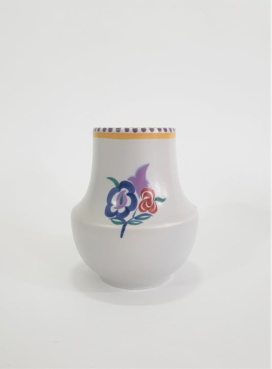 Vintage Poole Pottery Vase, Hand-painted, 1960's