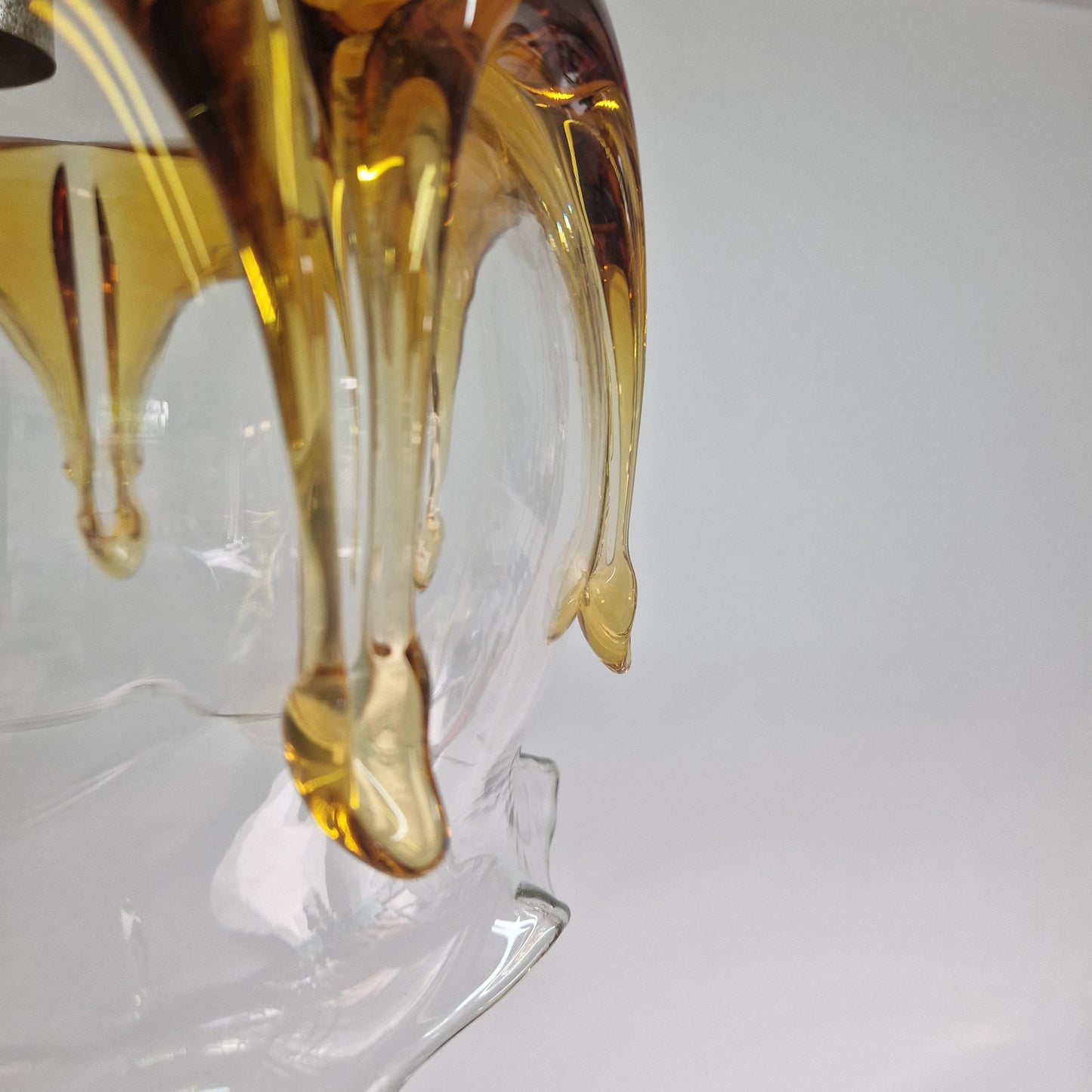 Unique Vintage Carlo Nason Mazzega Glass Lampshade. Murano Glass. Mid Century