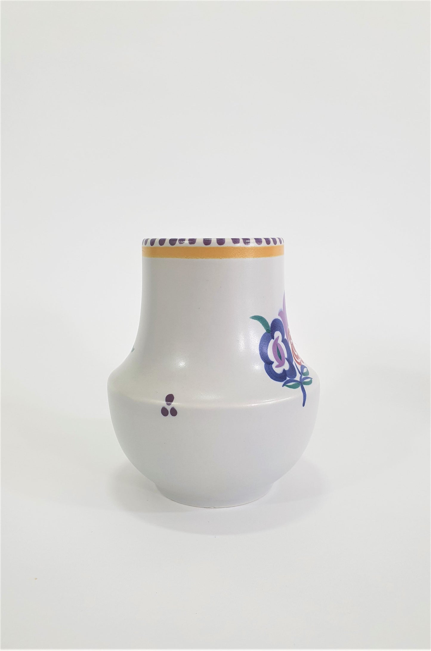 Vintage Poole Pottery Vase, Hand-painted, 1960's