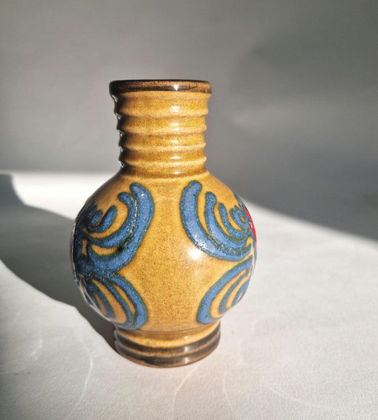 Vintage Marei Keramik Vase with Fat Lava Glaze. Mid Century