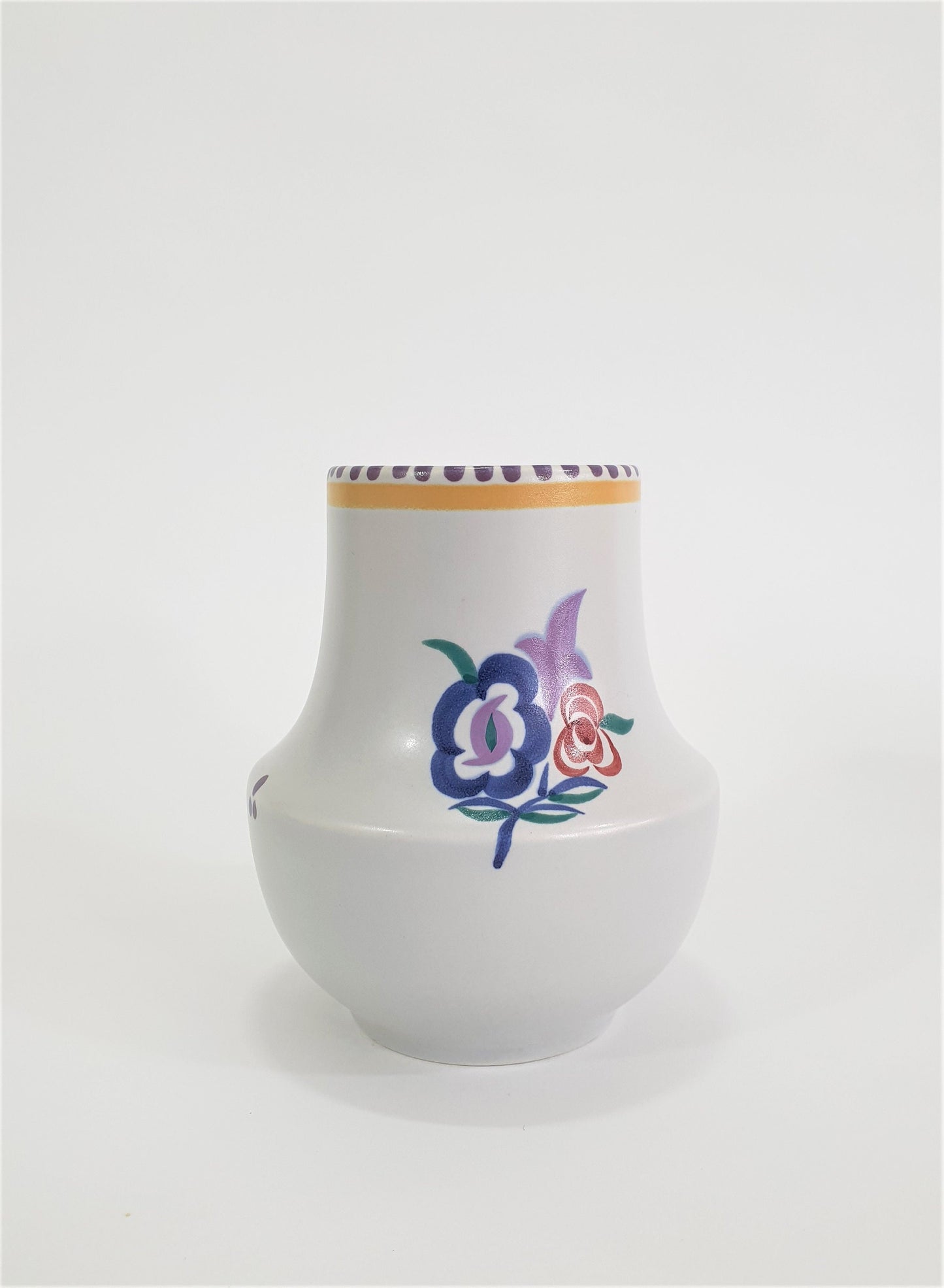 Vintage Poole Pottery Vase, Hand-painted, 1960's