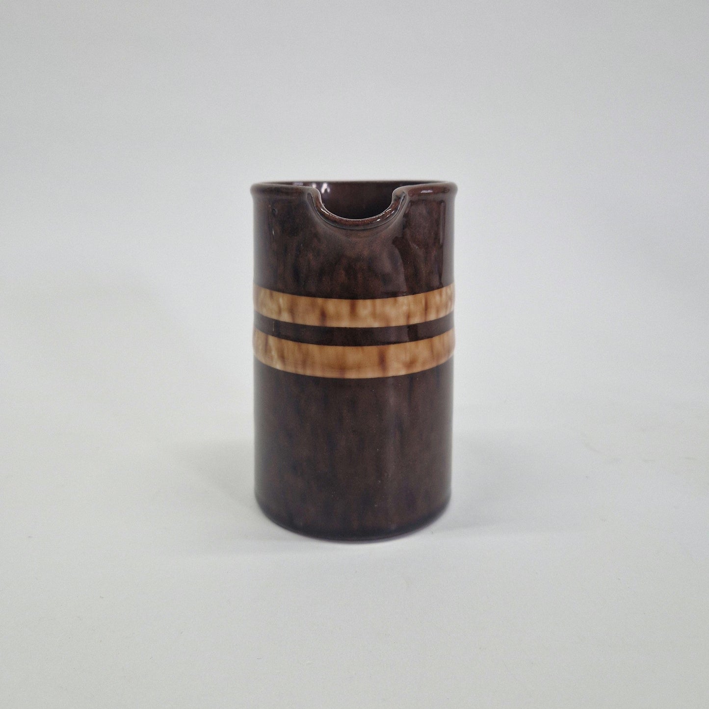 2 Vintage Brown Milk Jugs,  Gibson's and  Ellgreave, Both Produced in the 1950s