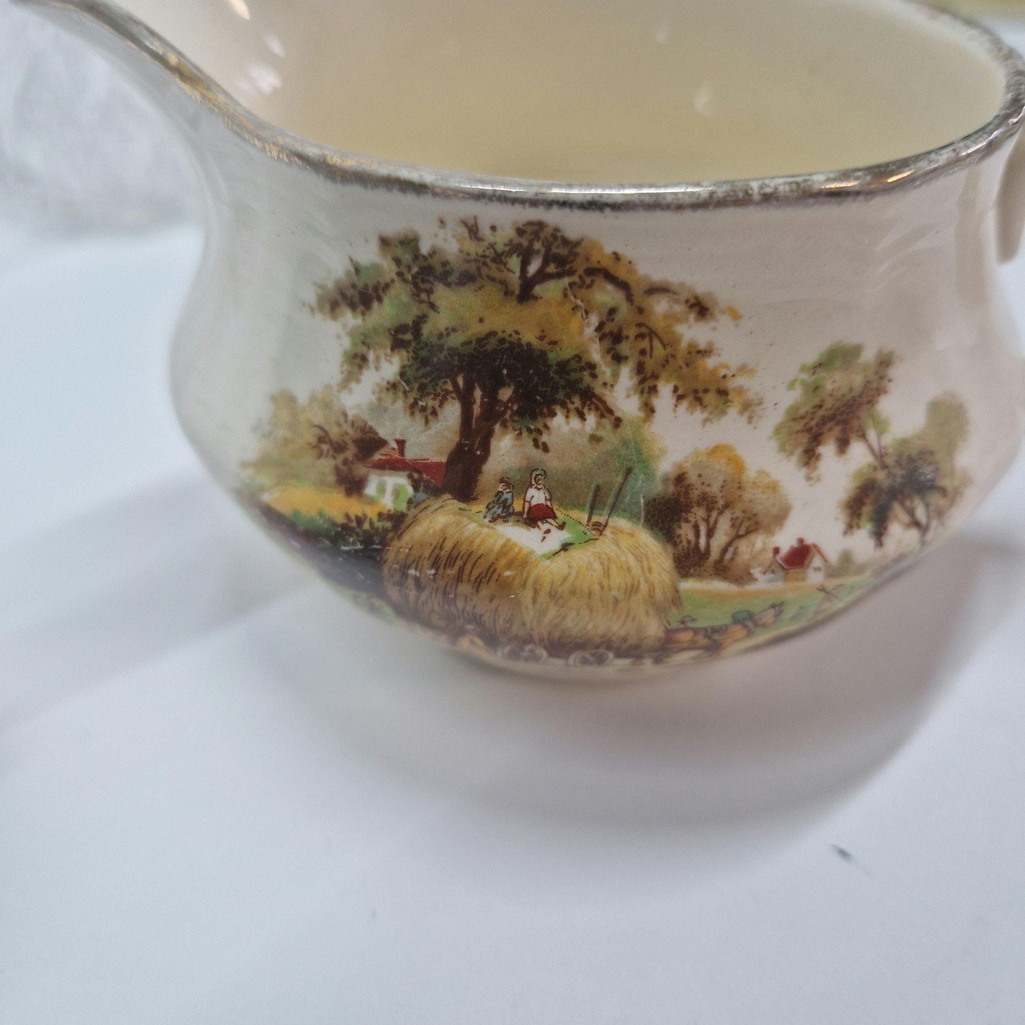 Motley Crew of 6 Creamers and 1 Portmeiron Soup Bowl. 1900-70s
