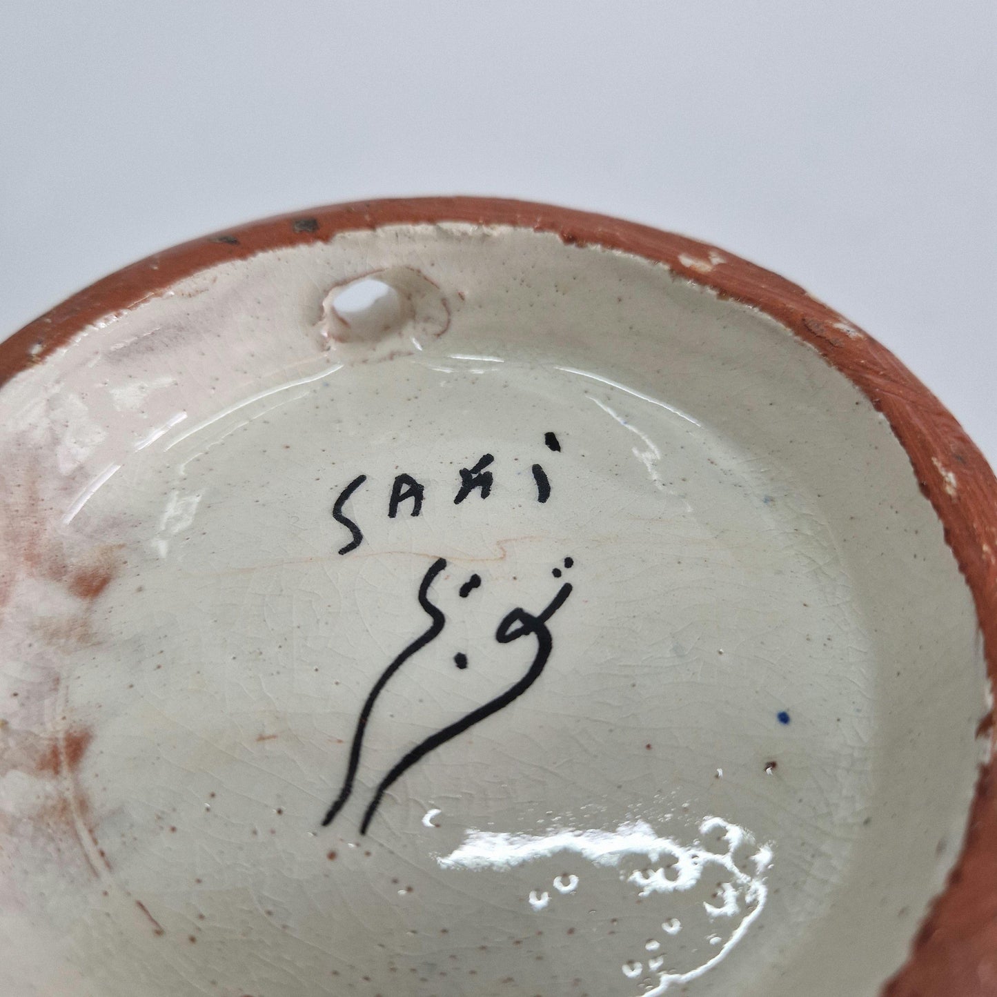 Vintage Safi Bowl: Hand-Painted Moroccan Arabesque Pottery