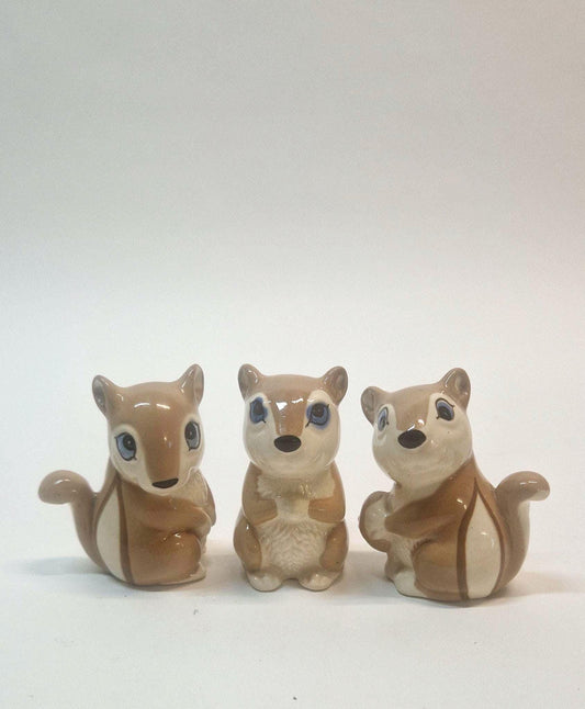 Rare set of 3 Squirrels by Joseph Szeiler. Immaculate Vintage Condition. c 1960s