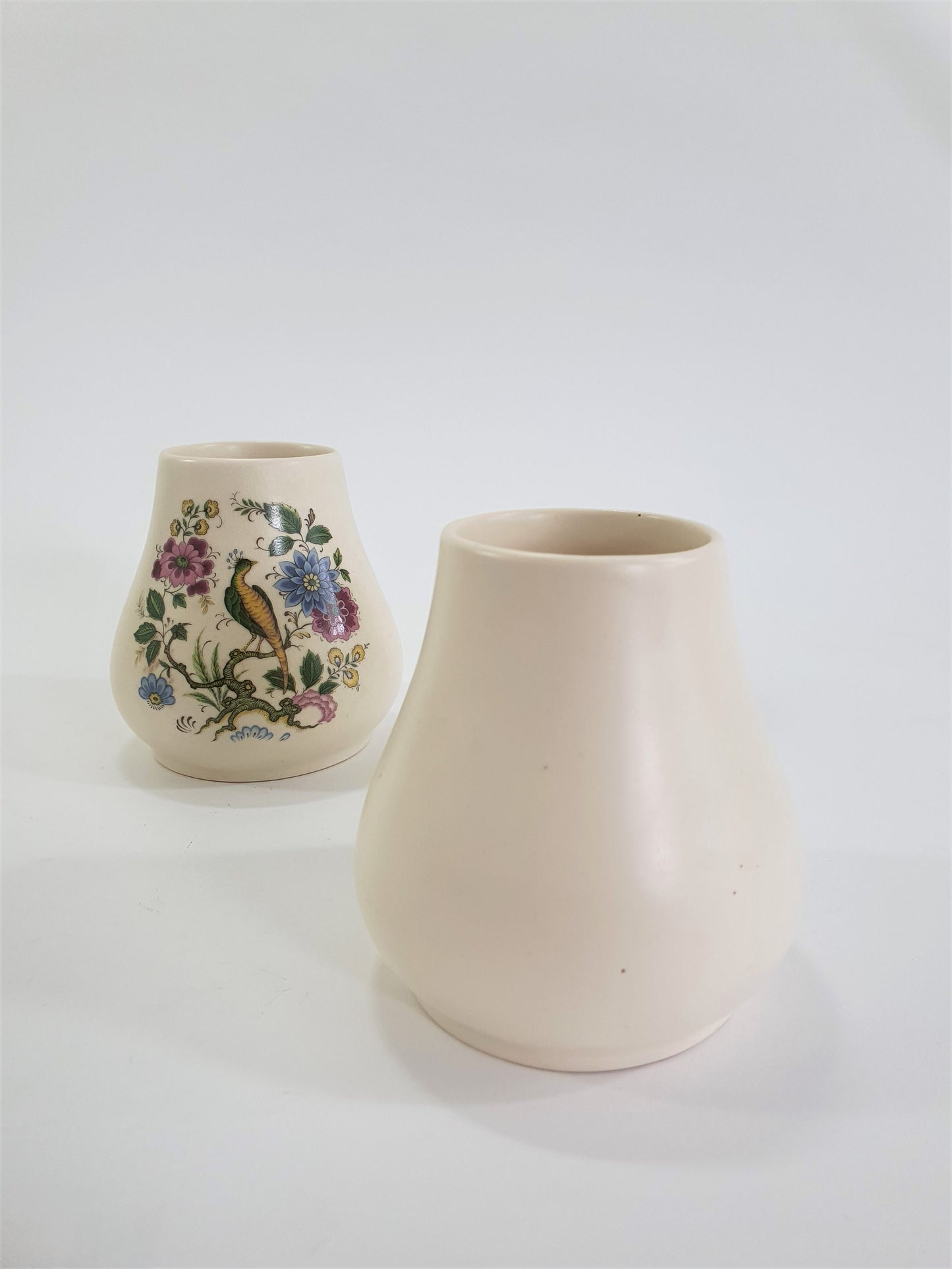 Vintage Purbeck Pottery Bird of Paradise Vases, 1970s Pair