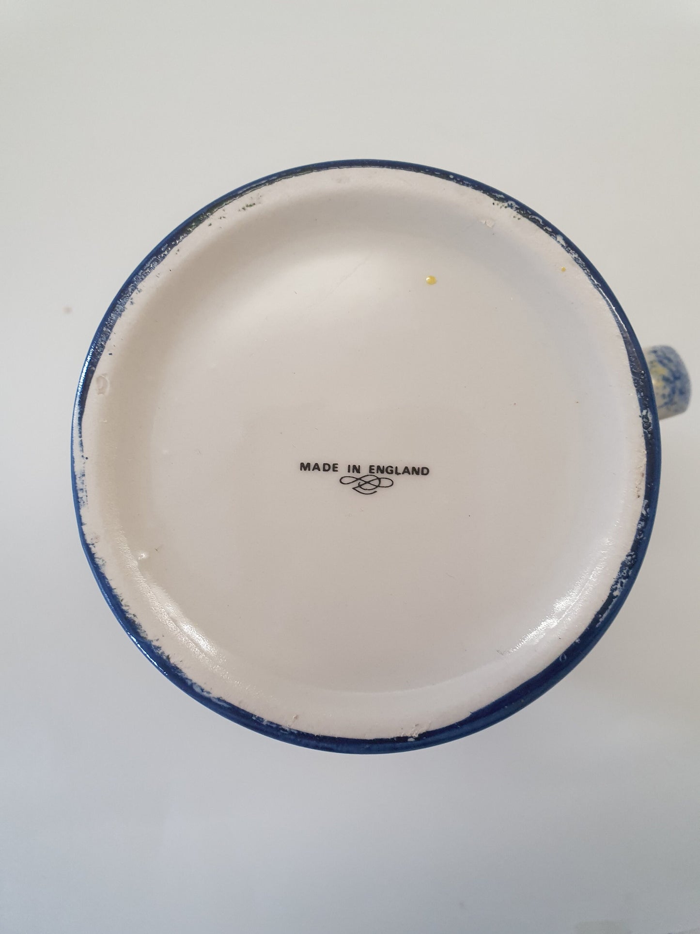 Vintage Cockerel Jug: Yellow & Blue Country Kitchen Pitcher, Made in England