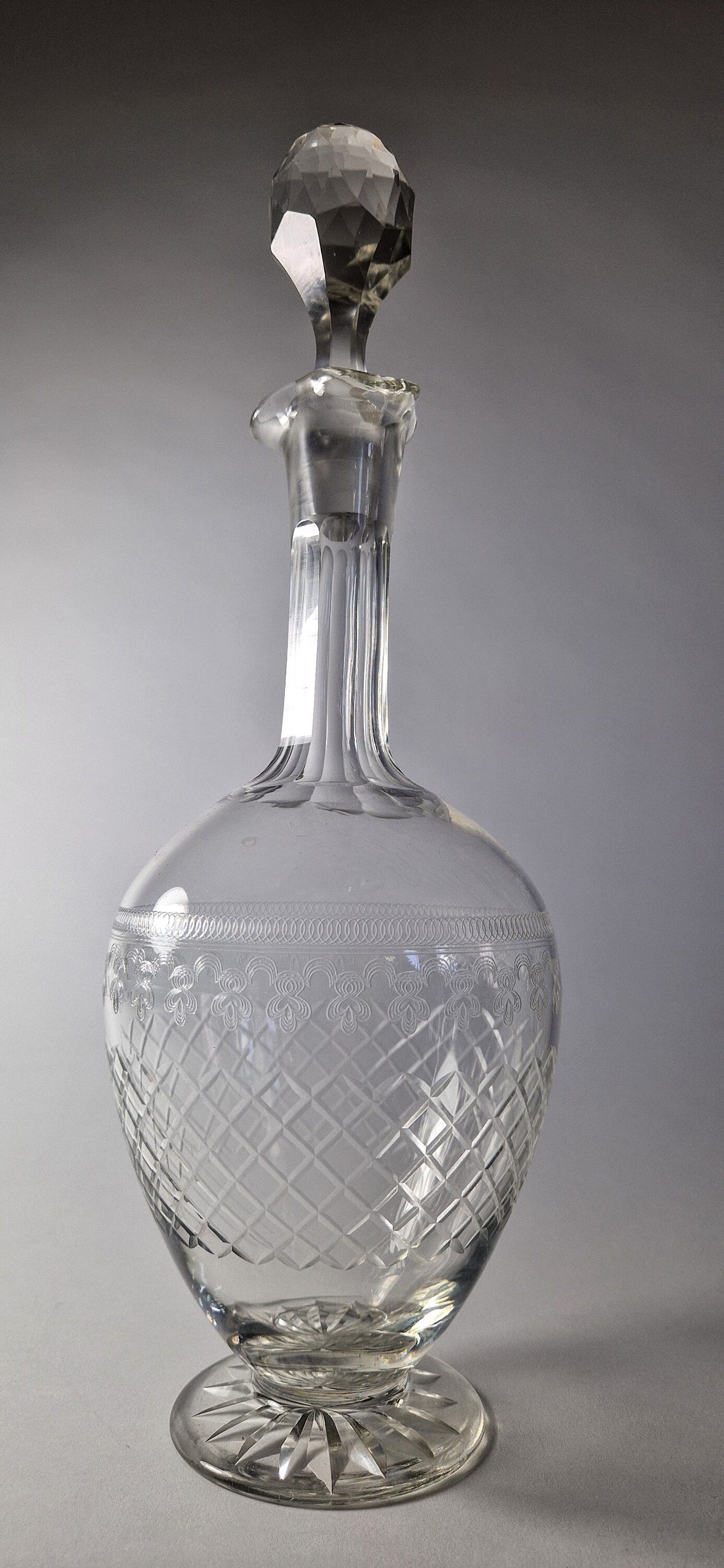Bohemian Glass, Pall Mall 'Lady Hamilton' Decanter. c1930-40s