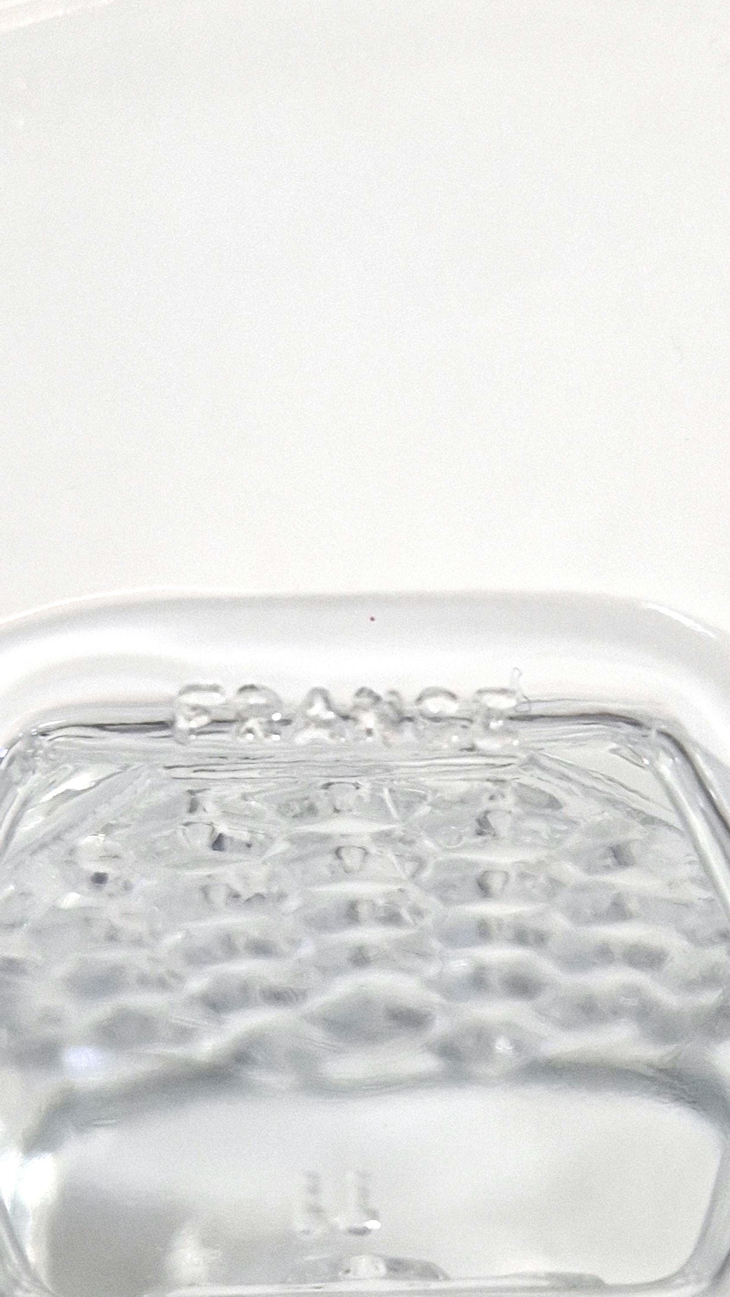Vintage Cristal d’Arques-Durand Gaufrette Champagne Glass with Geometric Stem. c 2000s