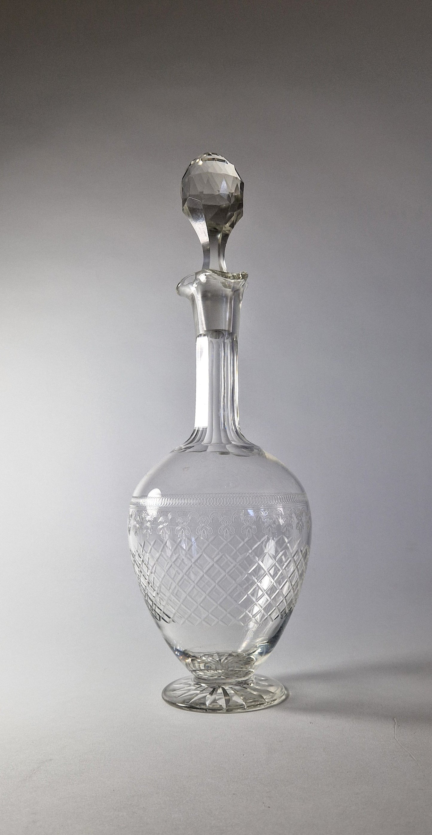 Bohemian Glass, Pall Mall 'Lady Hamilton' Decanter. c1930-40s