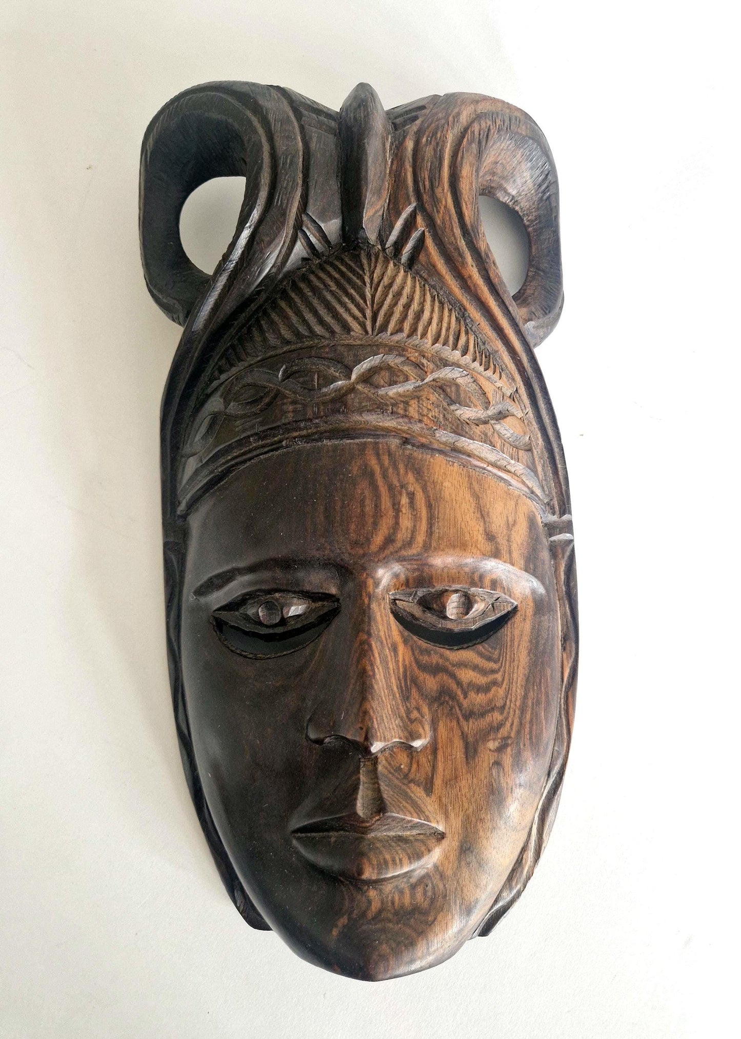 Heavy Sculptural West African Mask, Representing Tribal Spirit.  c1960s