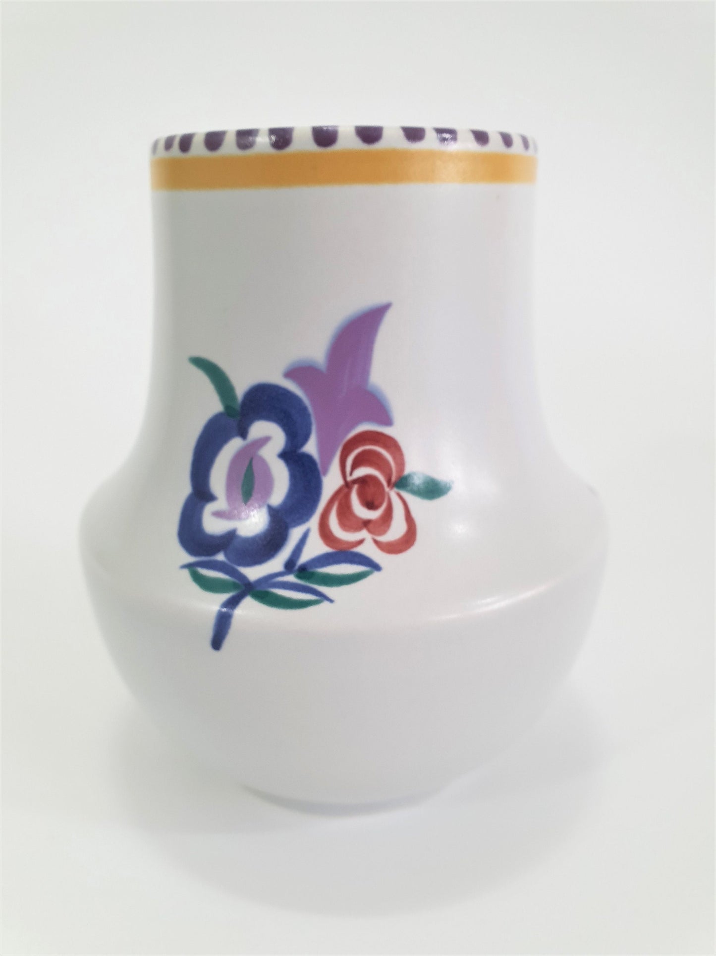 Vintage Poole Pottery Vase, Hand-painted, 1960's