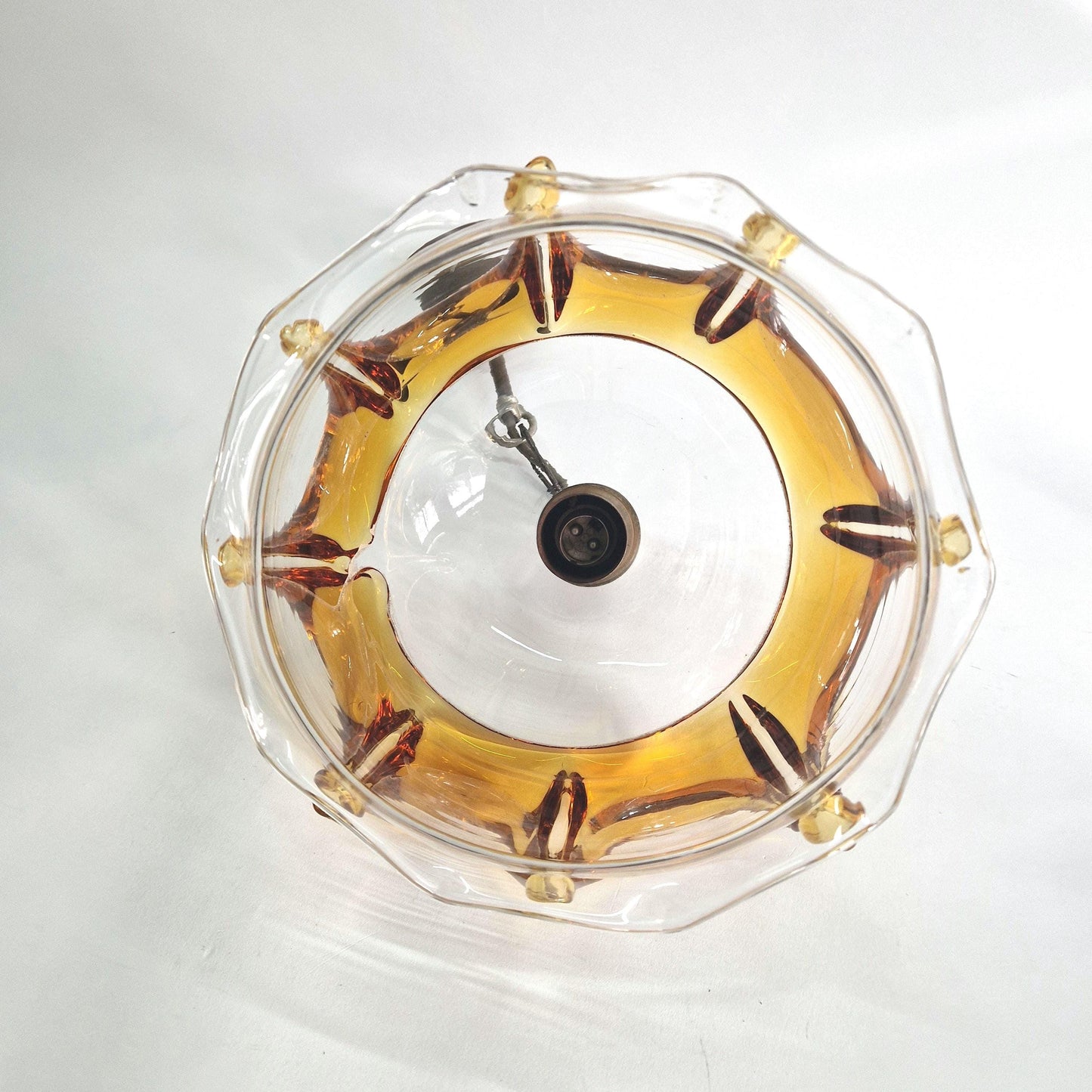Unique Vintage Carlo Nason Mazzega Glass Lampshade. Murano Glass. Mid Century