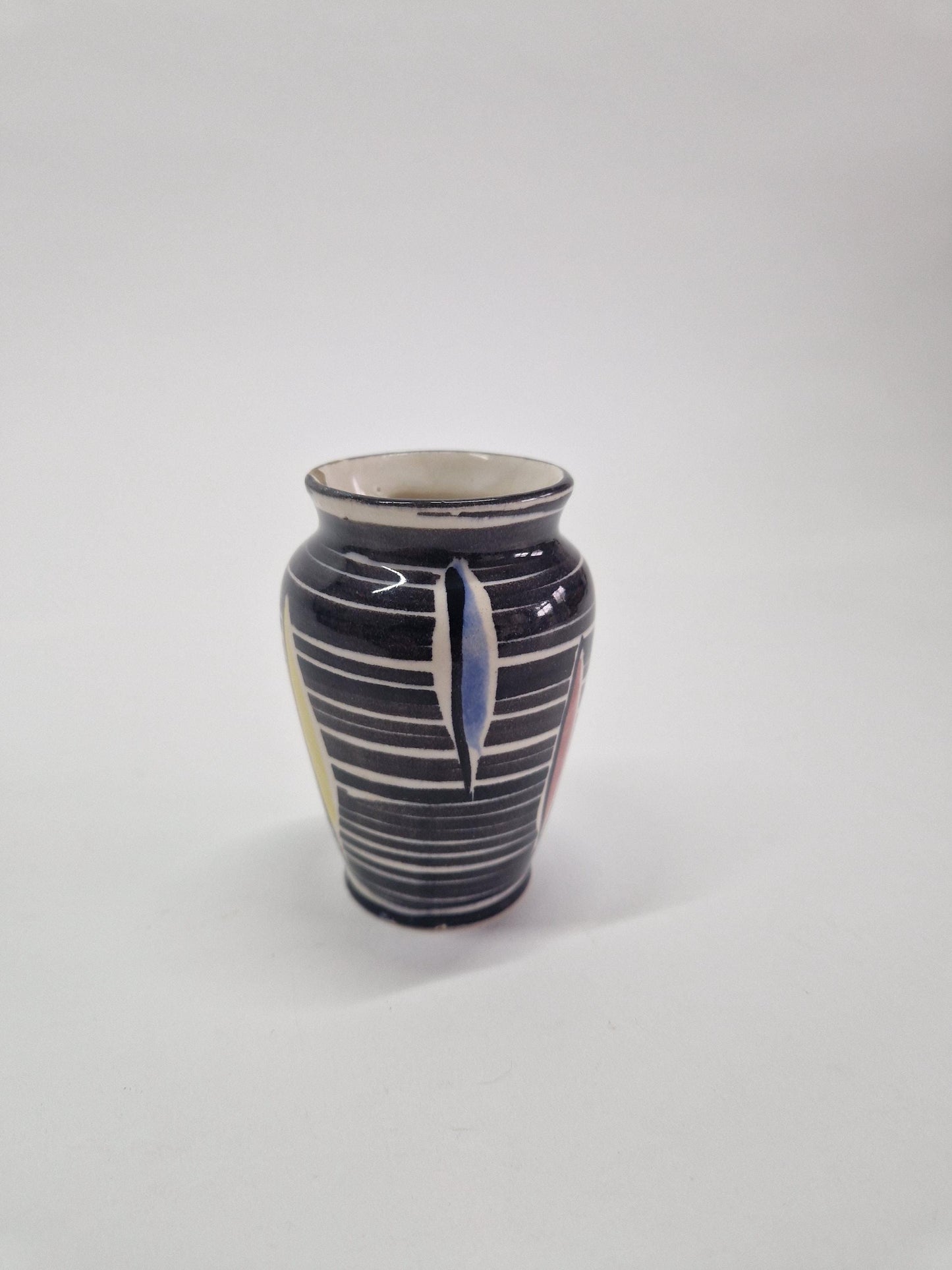 Vintage Scheurich Keramik Mini Vase: Mid-Century Modern Design with Kintsugi Repair