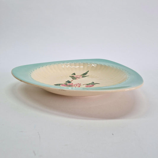 Vintage Shorter & Son, Floral Triangular Plate/shallow dish. c1940-50s