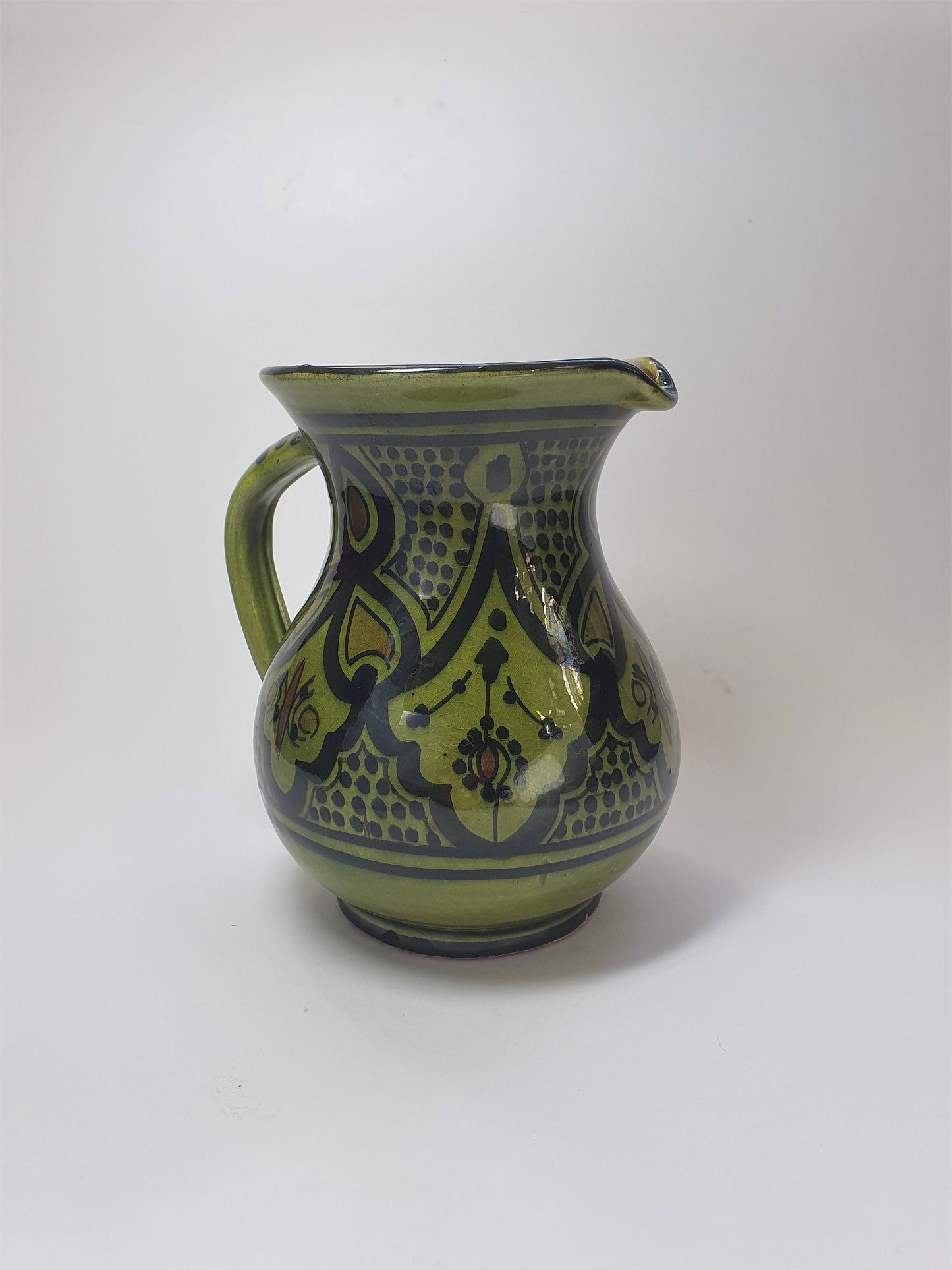 Moroccan Safi Jug, Handmade, Decorative Artwork