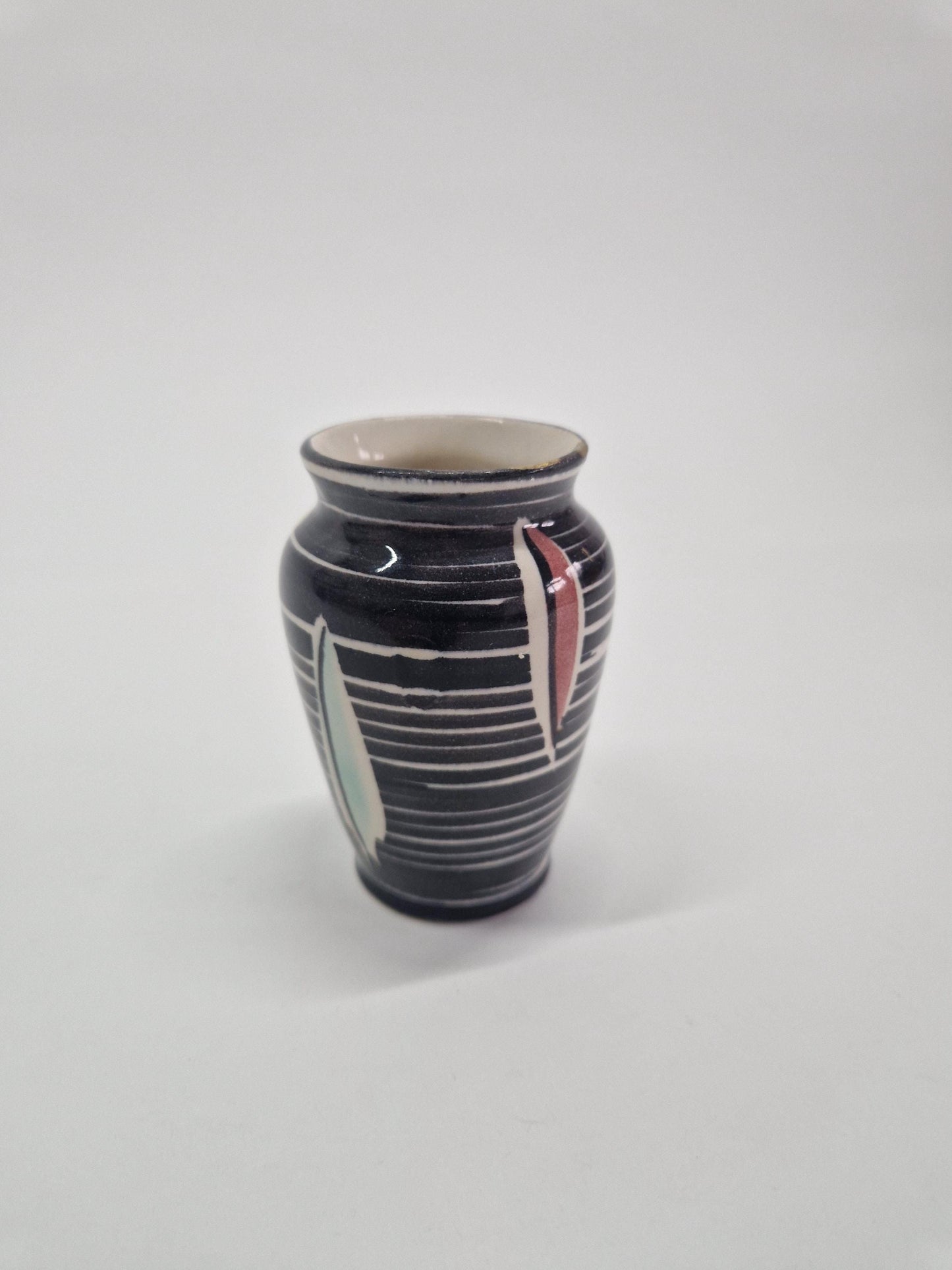 Vintage Scheurich Keramik Mini Vase: Mid-Century Modern Design with Kintsugi Repair