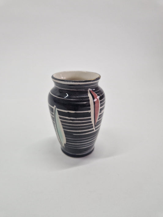 Vintage Scheurich Keramik Mini Vase: Mid-Century Modern Design with Kintsugi Repair