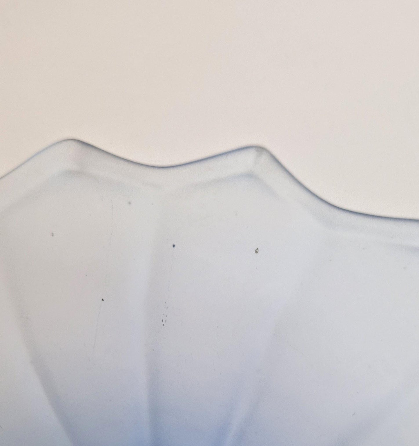 Blue Ankerglas Bernsdorf Frosted Glass Bowl. Art Deco 1937-8