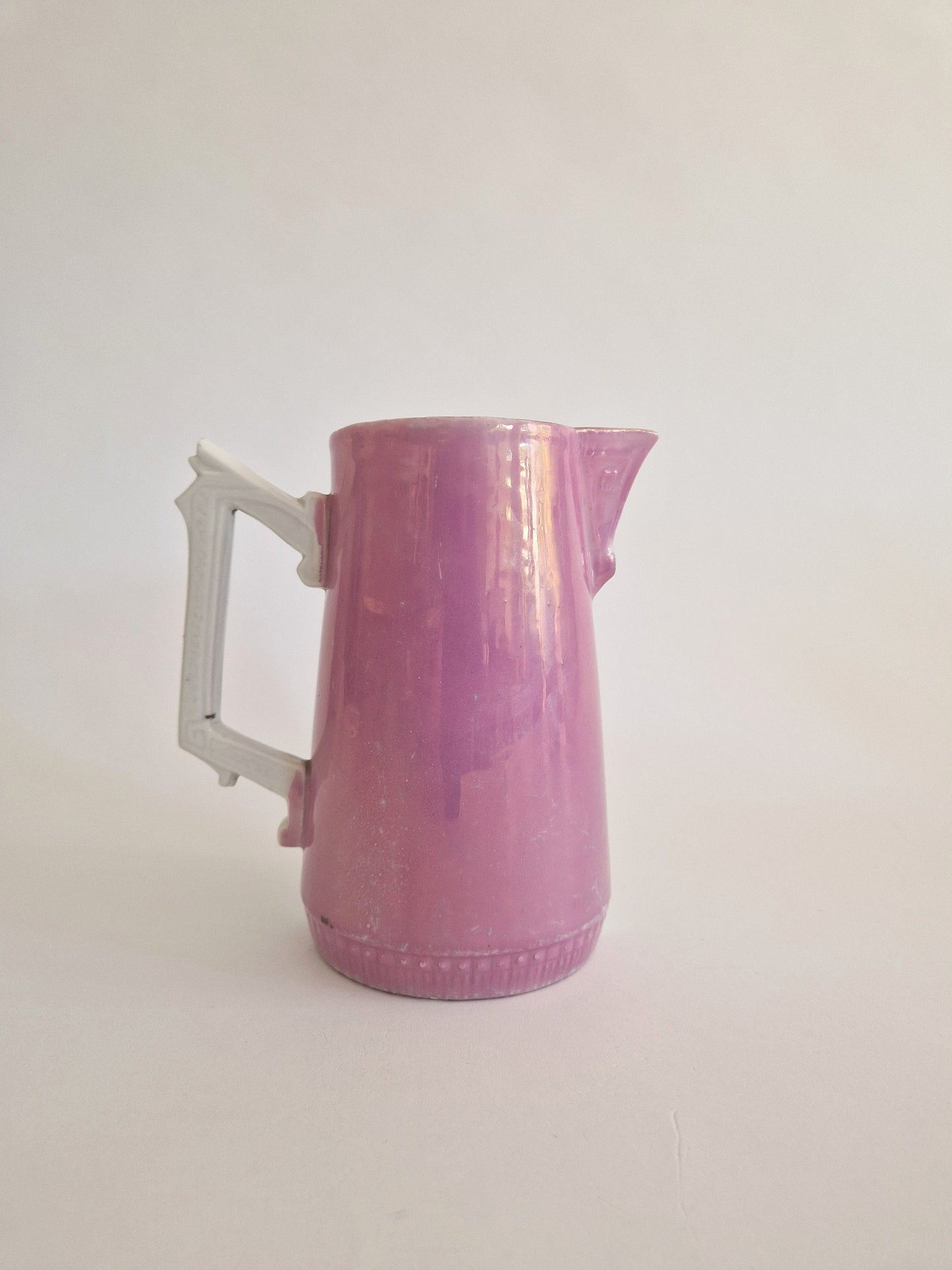 1900s Lustre Ware Jug: Bride & Pageboy Wedding Décor. c1900