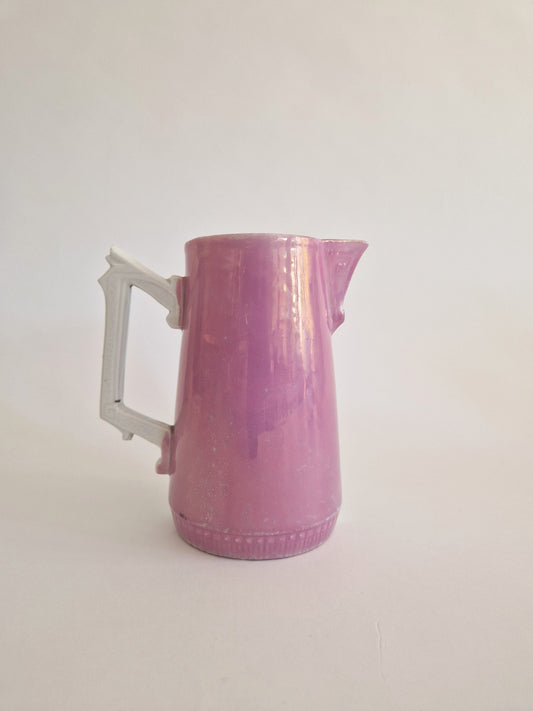 1900s Lustre Ware Jug: Bride & Pageboy Wedding Décor. c1900