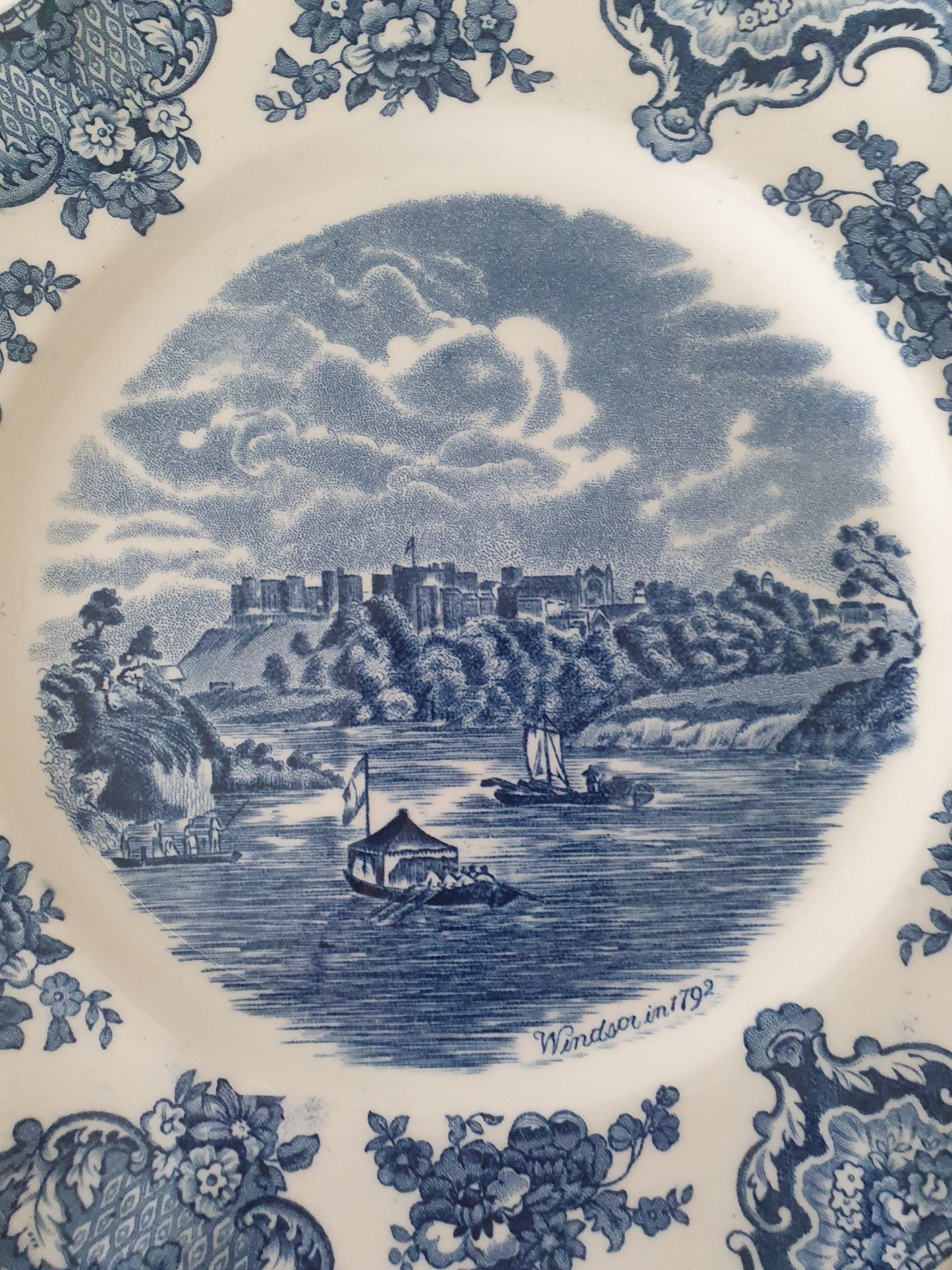 Vintage Johnson Bros Old Britain Castles Plate Set: 1930s Windsor & Blarney Castle
