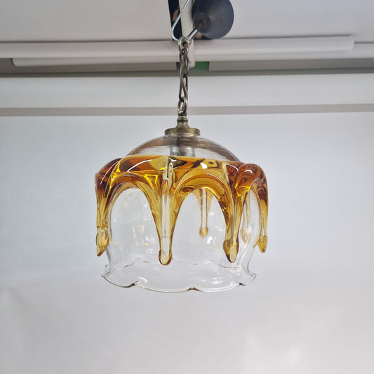 Unique Vintage Carlo Nason Mazzega Glass Lampshade. Murano Glass. Mid Century