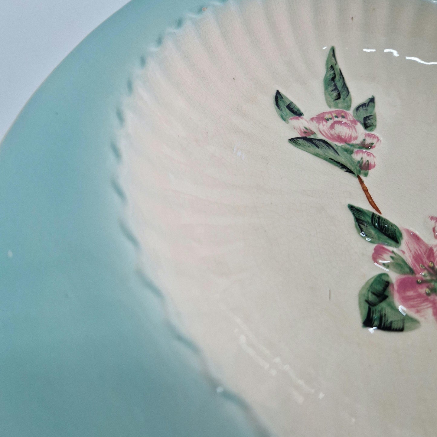Vintage Shorter & Son, Floral Triangular Plate/shallow dish. c1940-50s