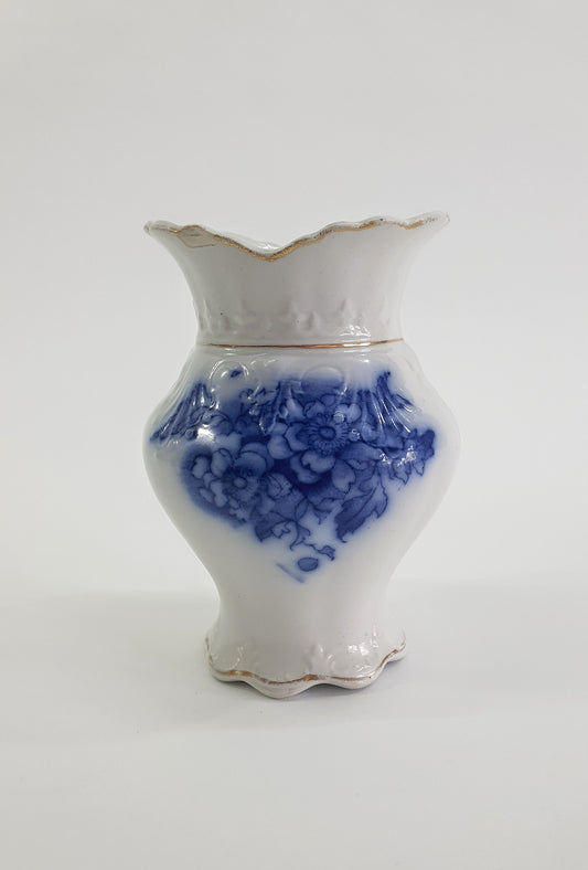 Rare Myotts 'Oriel' Flow Blue Vase or Toothbrush Holder. c1900s