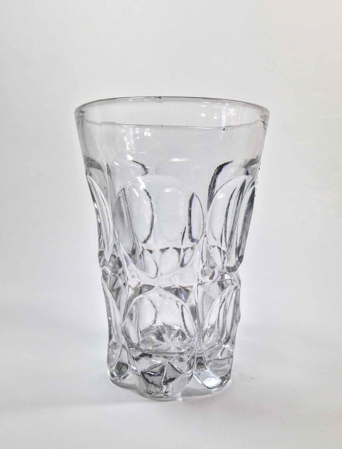 Victorian Vase, Thick Glass with Cut Designs. Thomas Gammon, Birmingham. 1849