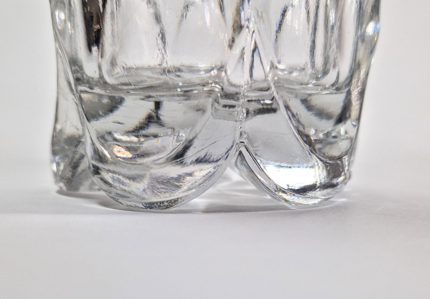 Victorian Vase, Thick Glass with Cut Designs. Thomas Gammon, Birmingham. 1849