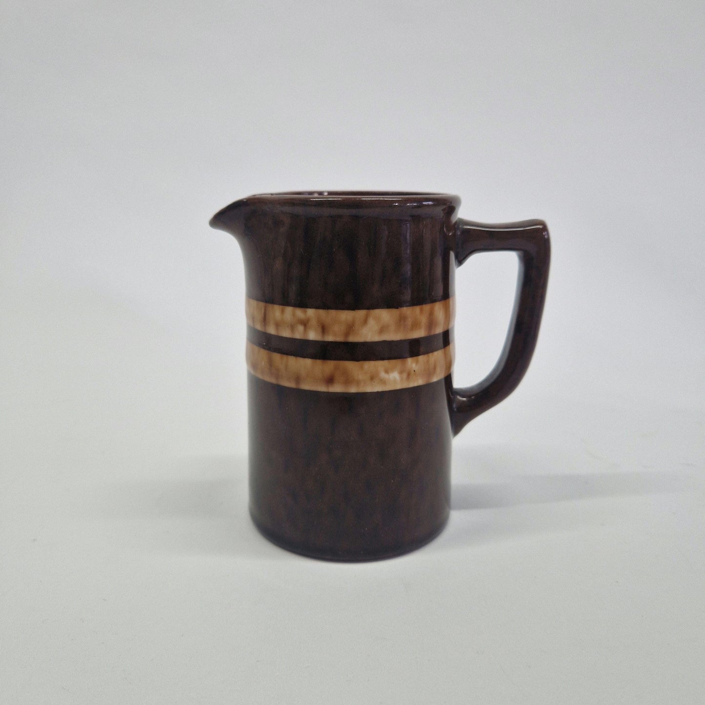 2 Vintage Brown Milk Jugs,  Gibson's and  Ellgreave, Both Produced in the 1950s