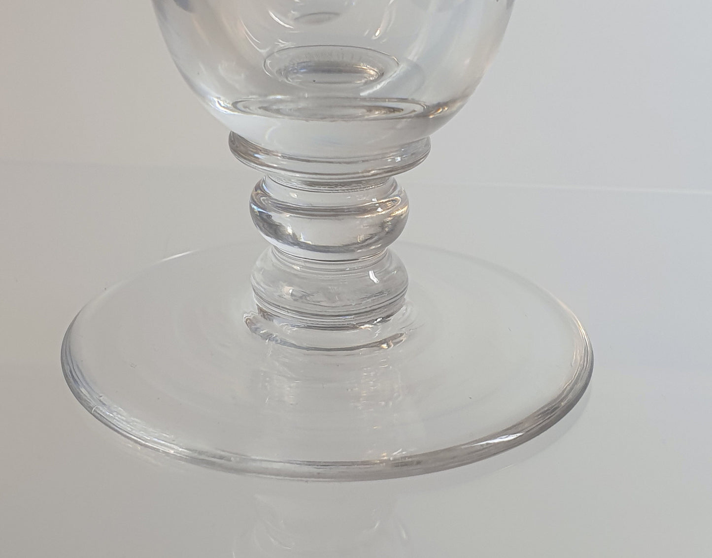 A Rare Set of 6, Antique Cut Lead Crystal Jelly Glasses. Georgian c1820s