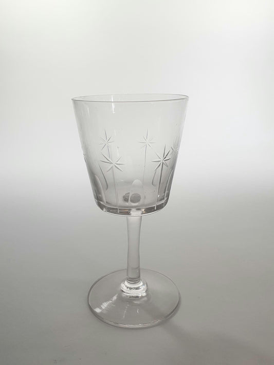 Wonderfully Mismatched Wine Glass Set: Sherry, Port, Noritake Tumbler